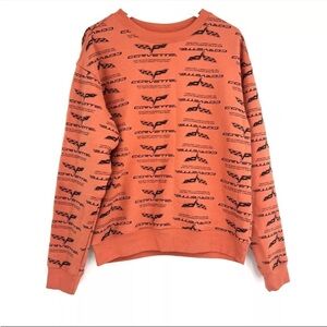 Corvette Women's Graphic Orange Sweater
